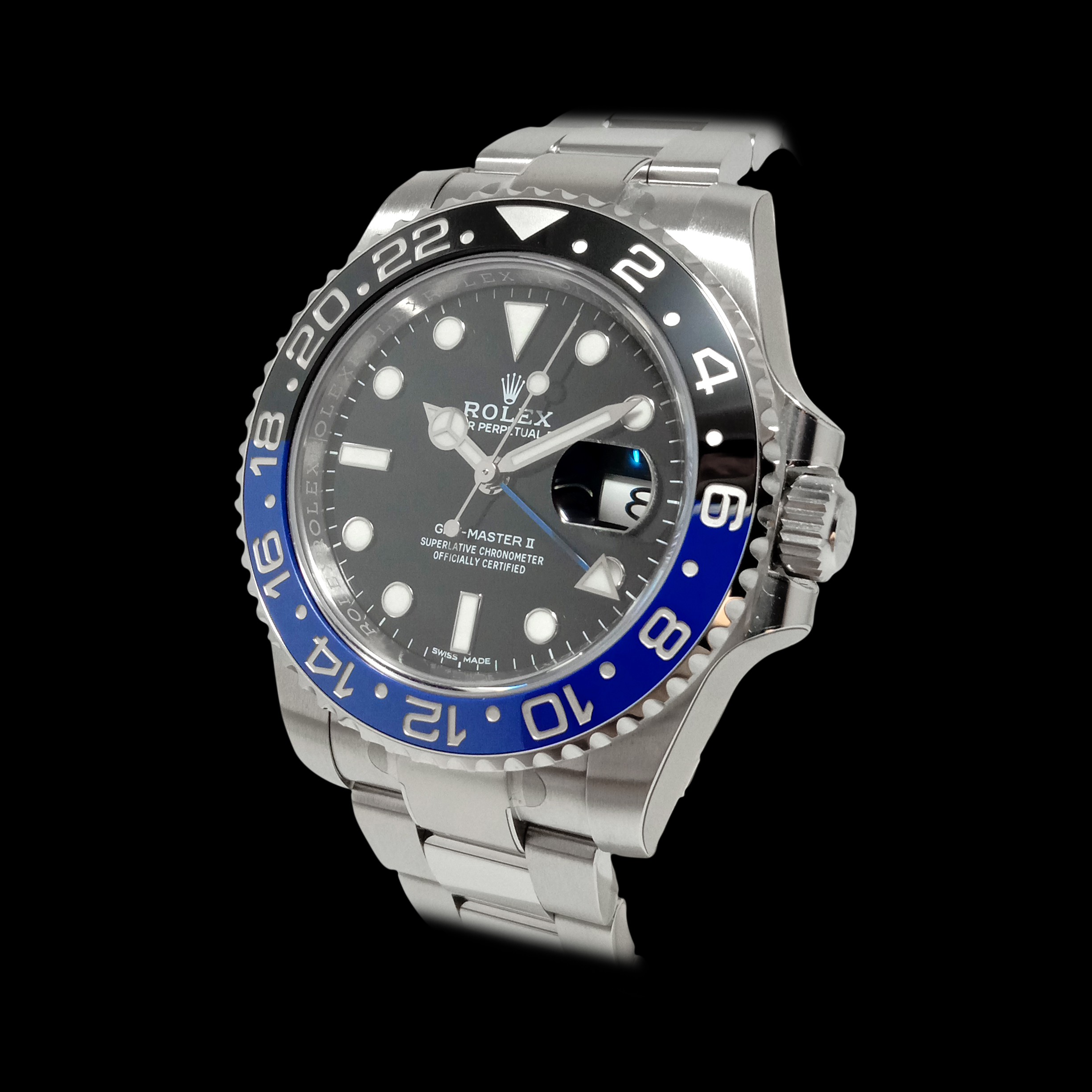 Rolex_GMTMasterII_M116710BLNR_Batman_Left