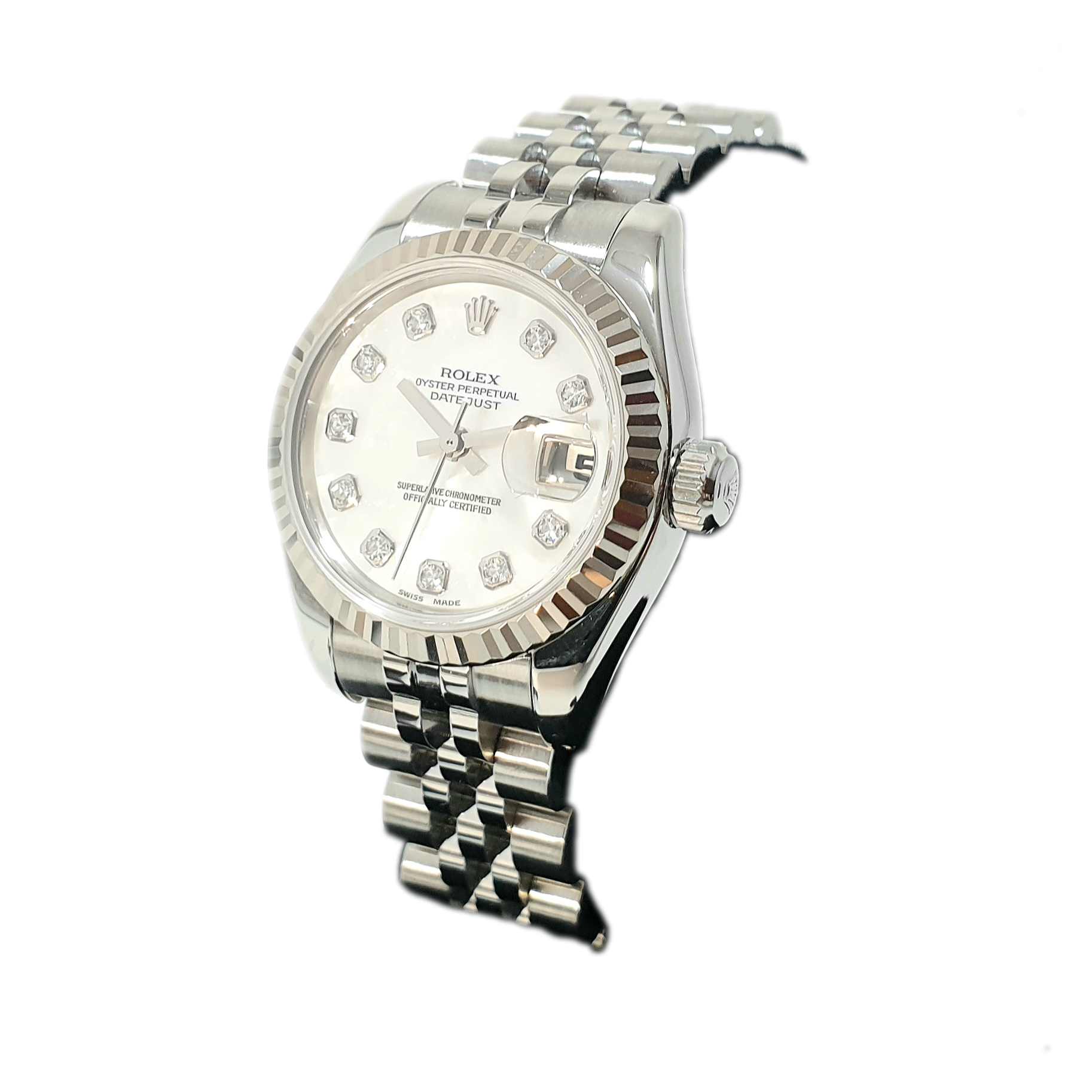Rolex_Datejust26_M179174_(WhiteMOPwithDiamondDial)_Left