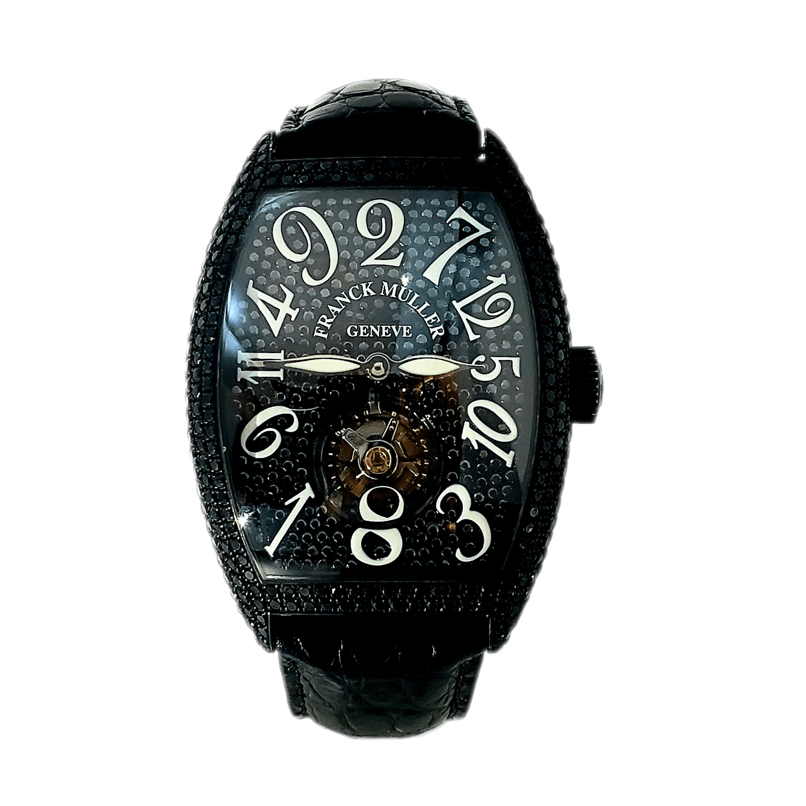 FrankMuller_CrazyHours_LimitedEdition_Tourbillon_Ref. 8880T CH NR D CD_(BlackDLC-BlackCrystal)_Front
