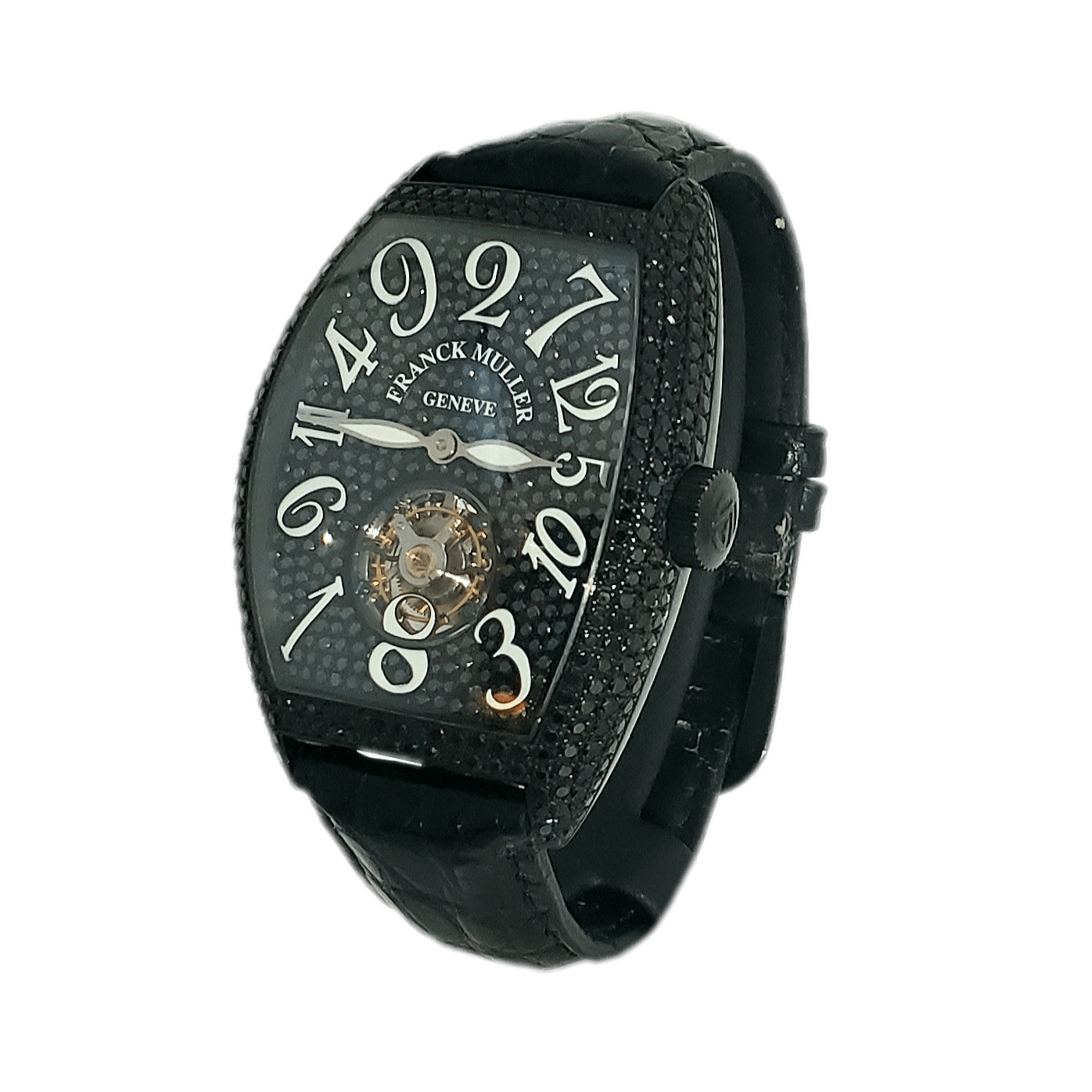 FrankMuller_CrazyHours_LimitedEdition_Tourbillon_Ref. 8880T CH NR D CD_(BlackDLC-BlackCrystal)_Left