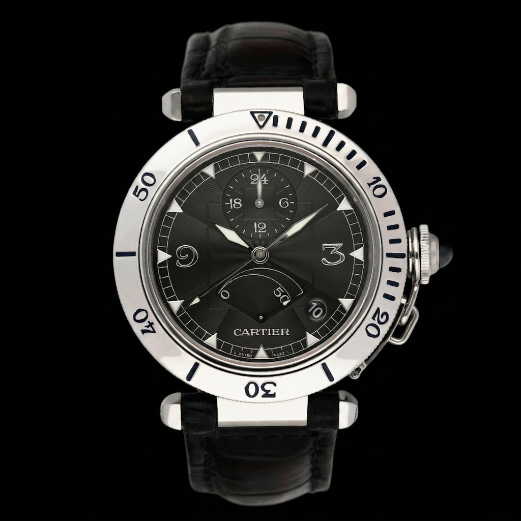 cartier_pasha_W3105055_grey guilloche dial_front