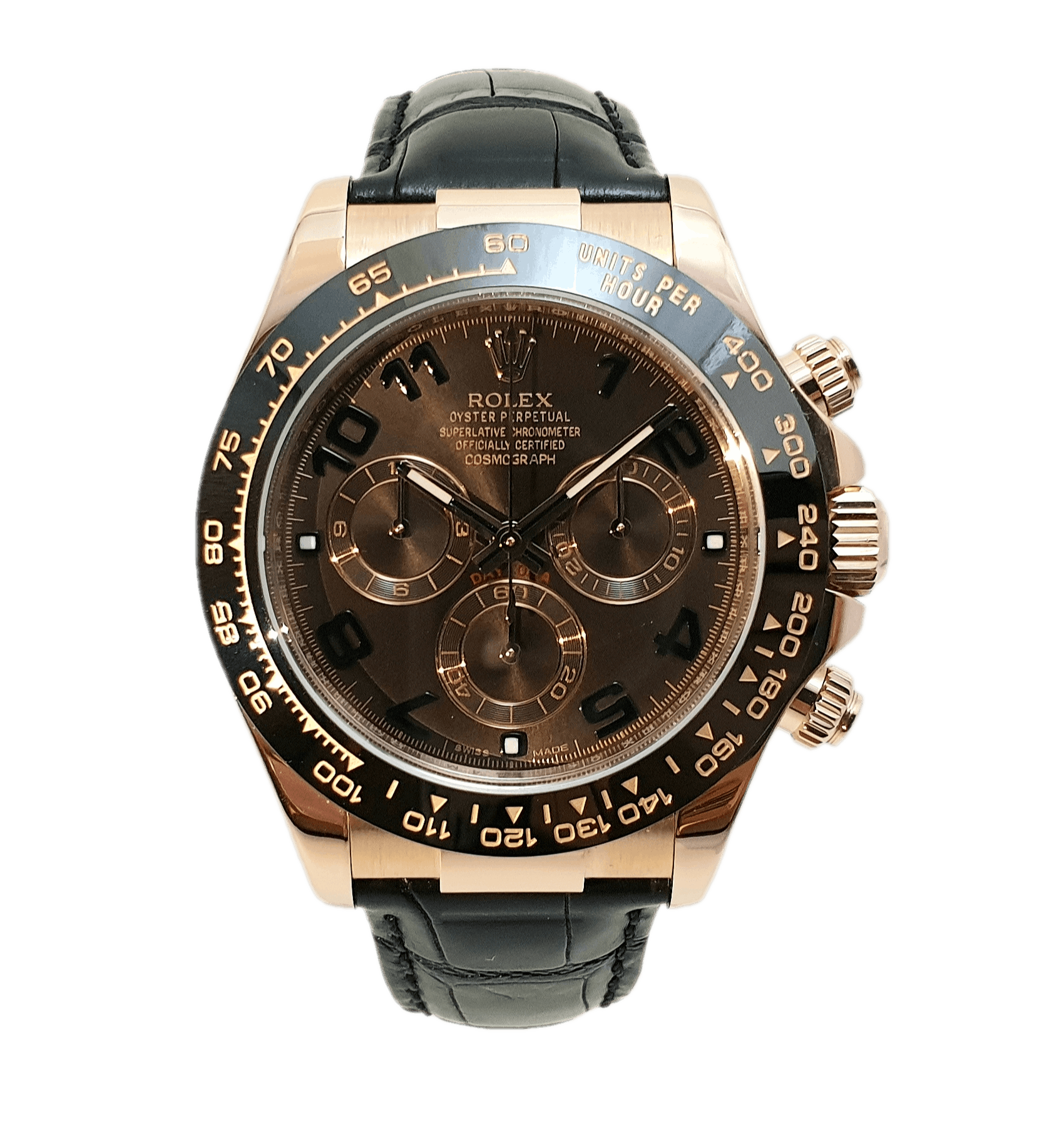 Daytona_116515LN-0004_arabic chocolate dial_front