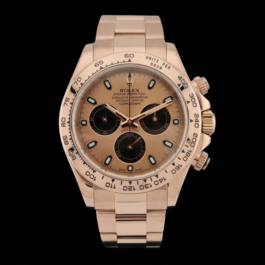 daytona_116505-0016_pink sunburst-black counters dial_front